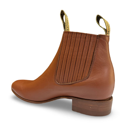 Botines Charros De Piel Con Suela de Vaqueta - Elegancia y Tradición - Moreno Romero - Diversos Tonos