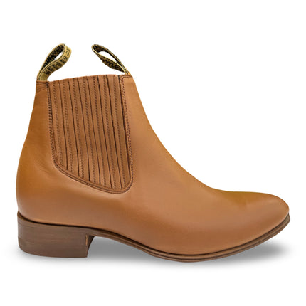 Botines Charros De Piel Con Suela de Vaqueta - Elegancia y Tradición - Moreno Romero - Diversos Tonos