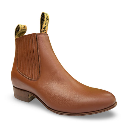 Botines Charros De Piel Con Suela de Vaqueta - Elegancia y Tradición - Moreno Romero - Diversos Tonos