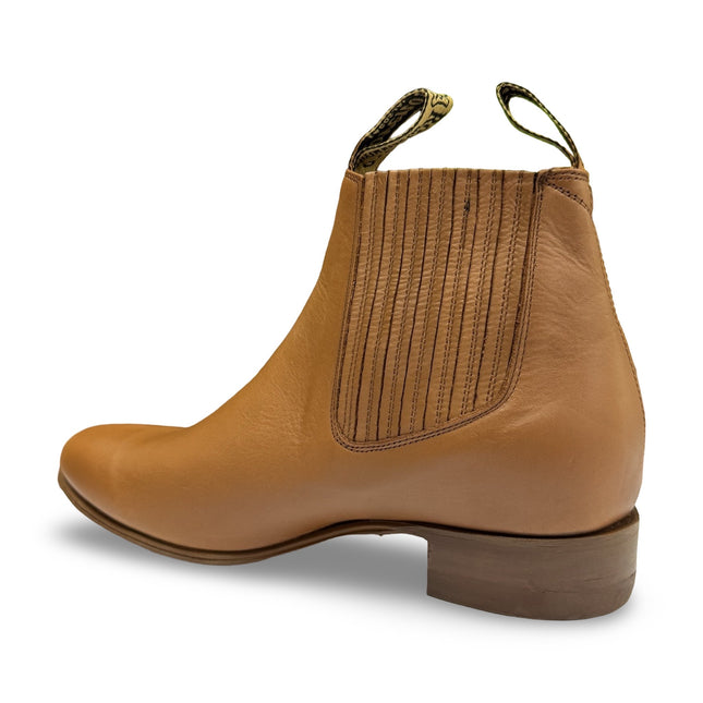 Botines Charros De Piel Con Suela de Vaqueta - Elegancia y Tradición - Moreno Romero - Diversos Tonos