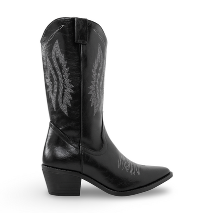 Bota Vaquera Negra para Dama Maquech Modelo 003 – Elegancia y Tradición en Cada Paso