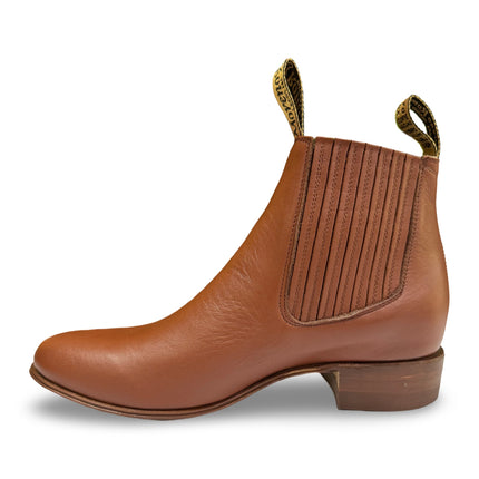 Botines Charros De Piel Con Suela de Vaqueta - Elegancia y Tradición - Moreno Romero - Diversos Tonos