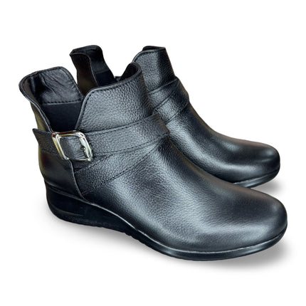 Botín piel negro dama en napa M4509