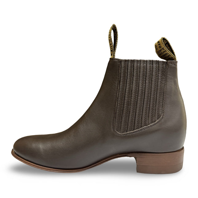 Botines Charros De Piel Con Suela de Vaqueta - Elegancia y Tradición - Moreno Romero - Diversos Tonos