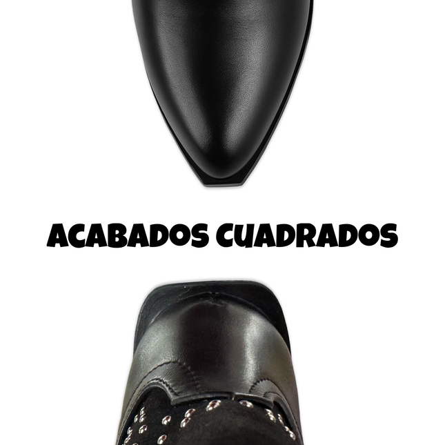 Bota Vaquera de Dama MAQUECH Modelo 580 en Color Negro – Elegancia en Cada Paso