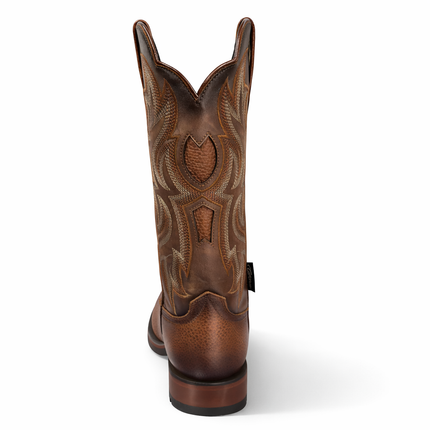 Botas Vaqueras Hombre Piel Grizzly Caborca HAA372C Color Miel Cuero Genuino Premium