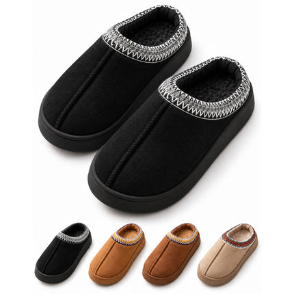 Pantuflas Unisex Tipo Zueco con Interior Afelpado y Suela Gruesa