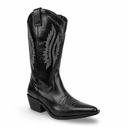 Bota Vaquera Negra para Dama Maquech Modelo 003 – Elegancia y Tradición en Cada Paso