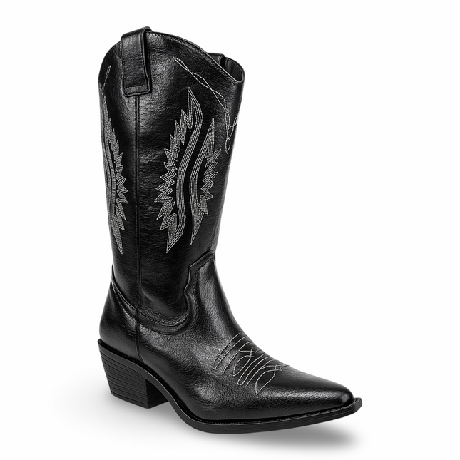 Bota Vaquera Negra para Dama Maquech Modelo 003 – Elegancia y Tradición en Cada Paso