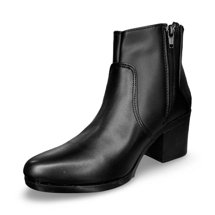 Botines de dama acabado nairobi negro con tacón de 6.5 cm M260