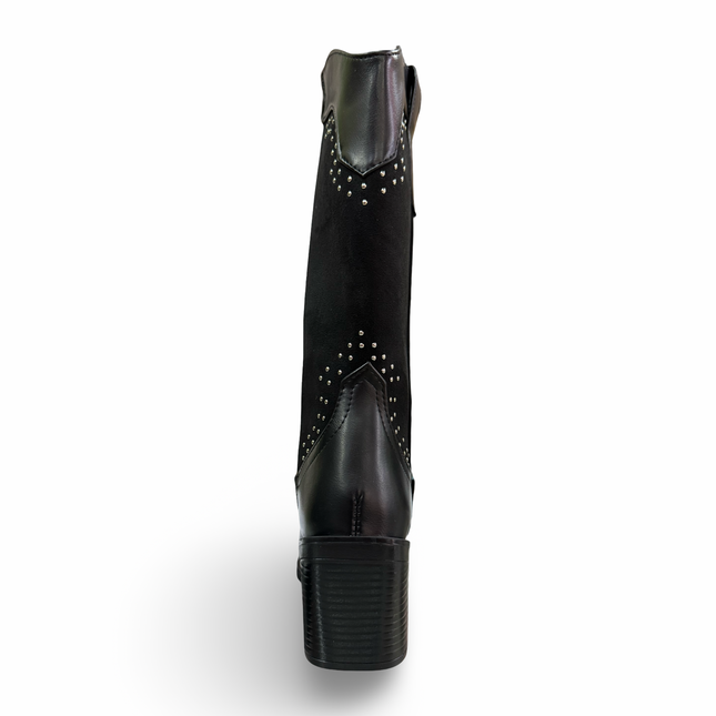Bota Vaquera de Dama MAQUECH Modelo 580 en Color Negro – Elegancia en Cada Paso