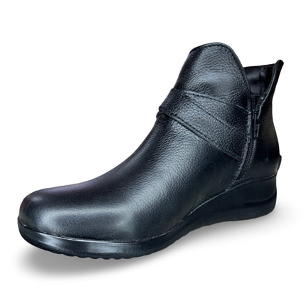 Botín piel negro dama en napa M4509