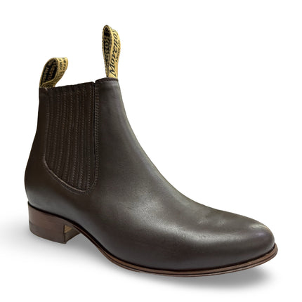 Botines Charros De Piel Con Suela de Vaqueta - Elegancia y Tradición - Moreno Romero - Diversos Tonos