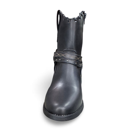 Botín vaquero dama aquila negro acabado Napa M862