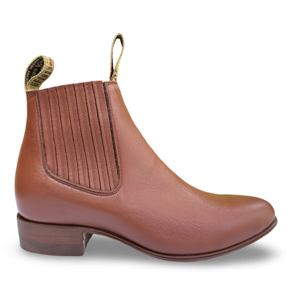 Botines Charros De Piel Con Suela de Vaqueta - Elegancia y Tradición - Moreno Romero - Diversos Tonos