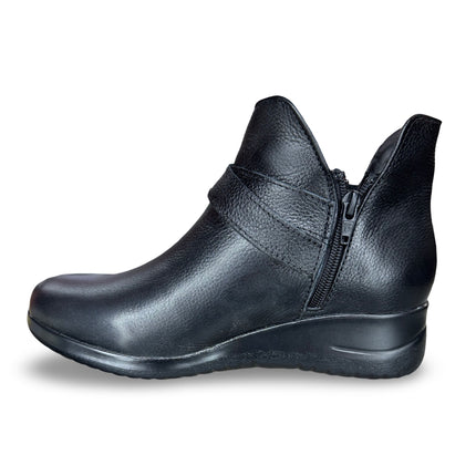 Botín piel negro dama en napa M4509