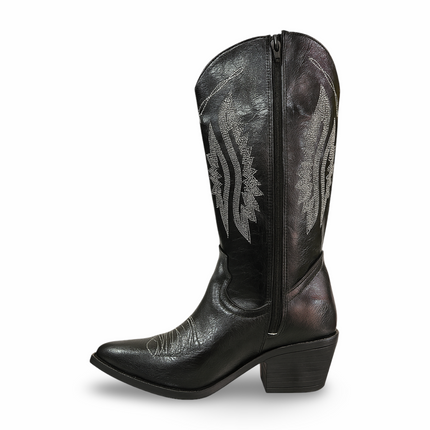 Bota Vaquera Negra para Dama Maquech Modelo 003 – Elegancia y Tradición en Cada Paso