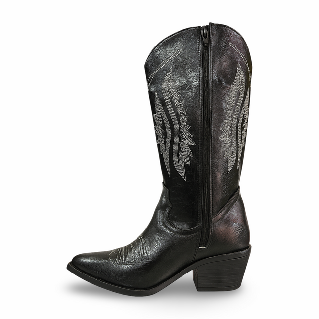 Bota Vaquera Negra para Dama Maquech Modelo 003 – Elegancia y Tradición en Cada Paso