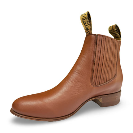 Botines Charros De Piel Con Suela de Vaqueta - Elegancia y Tradición - Moreno Romero - Diversos Tonos