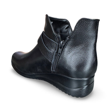 Botín piel negro dama en napa M4509