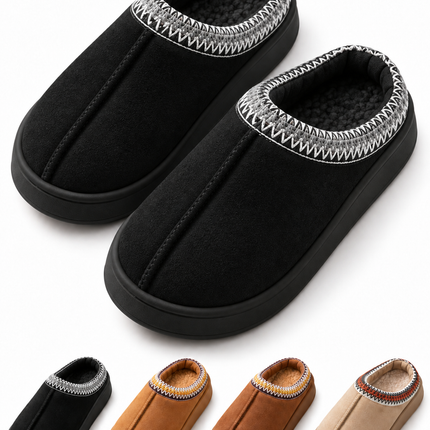 Pantuflas Unisex Tipo Zueco con Interior Afelpado y Suela Gruesa