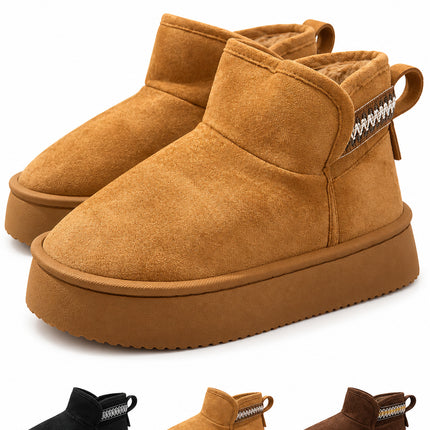 Botas Pantuflas Mujer Afelpadas Cálidas Calientitas Plataforma Invierno Suaves Cómodas
