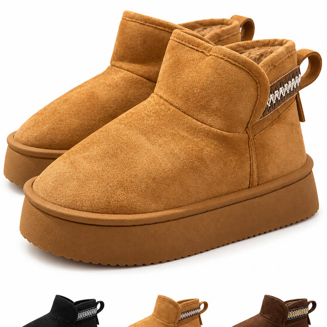 Botas Pantuflas Mujer Afelpadas Cálidas Calientitas Plataforma Invierno Suaves Cómodas