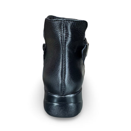 Botín piel negro dama en napa M4509