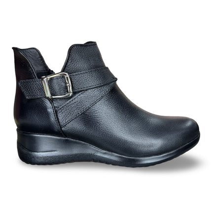 Botín piel negro dama en napa M4509