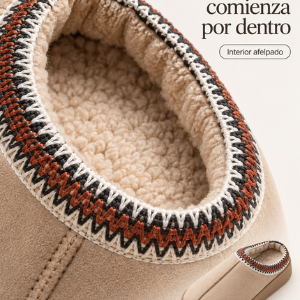 Pantuflas Unisex Tipo Zueco con Interior Afelpado y Suela Gruesa