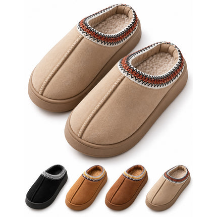 Pantuflas Unisex Tipo Zueco con Interior Afelpado y Suela Gruesa