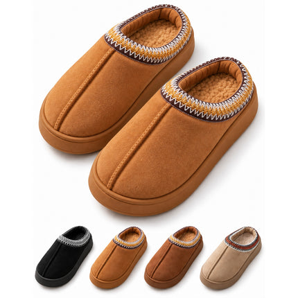 Pantuflas Unisex Tipo Zueco con Interior Afelpado y Suela Gruesa