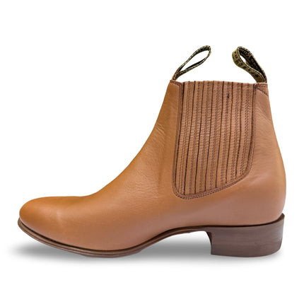 Botines Charros De Piel Con Suela de Vaqueta - Elegancia y Tradición - Moreno Romero - Diversos Tonos