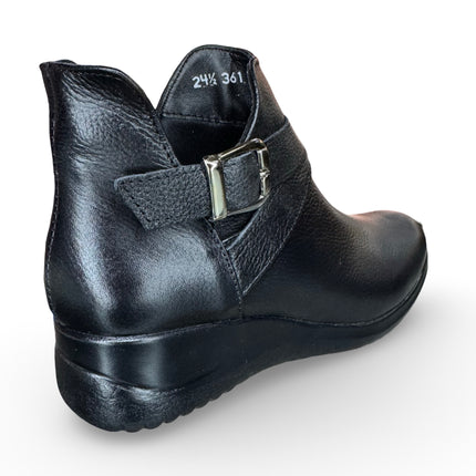 Botín piel negro dama en napa M4509