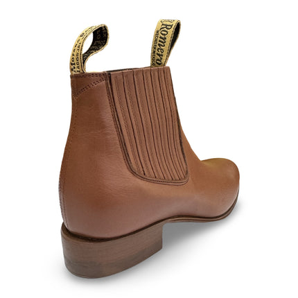 Botines Charros De Piel Con Suela de Vaqueta - Elegancia y Tradición - Moreno Romero - Diversos Tonos