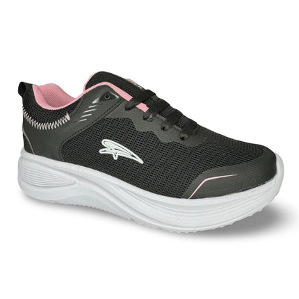 Tenis Dama Running Oscuro Con Rosado 1027