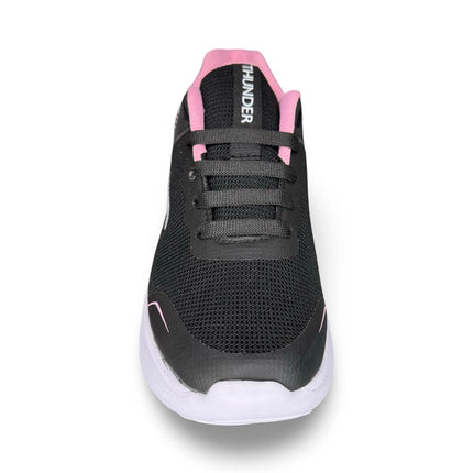 Tenis Dama Running Oscuro Con Rosado 1027