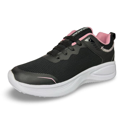 Tenis Dama Running Oscuro Con Rosado 1027