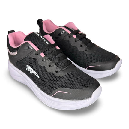 Tenis Dama Running Oscuro Con Rosado 1027