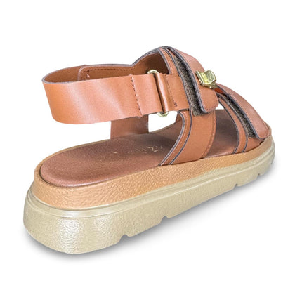 Huarache correas adaptables cognac M658S Suzy Love