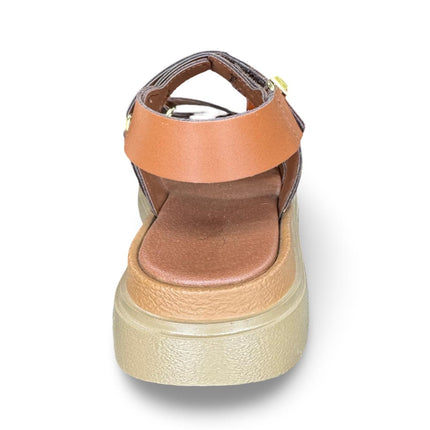 Huarache correas adaptables cognac M658S Suzy Love