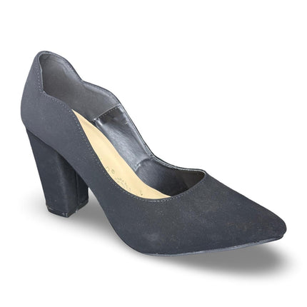 Zapatillas de tacón negras acabado buck Mmarlen01 Rikland