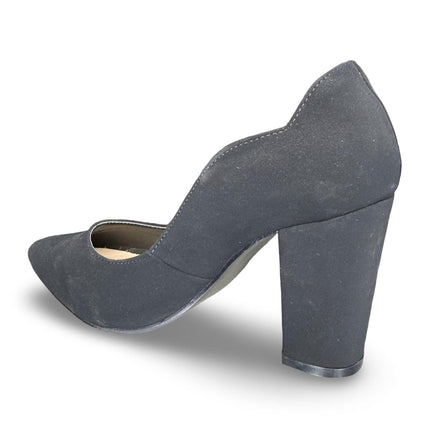 Zapatillas de tacón negras acabado buck Mmarlen01 Rikland