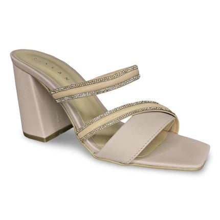 Zapatillas de tacón nutty con diamantes acabado cabra M125