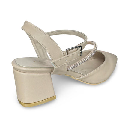Zapatillas de Tacón Pico Maquillaje - Acabado Cabra - Tacón 3.5 cm - Modelo M386G