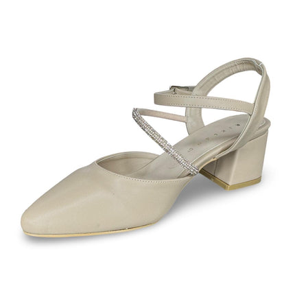 Zapatillas de Tacón Pico Maquillaje - Acabado Cabra - Tacón 3.5 cm - Modelo M386G