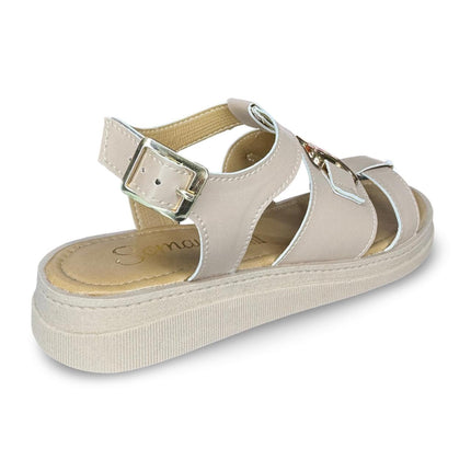 Huaraches dama plataforma baja nairobi maquillaje acabado cabra M307