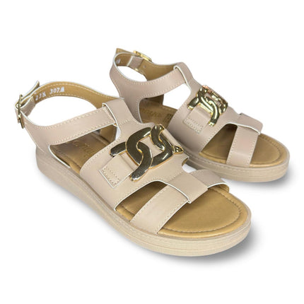Huaraches dama plataforma baja nairobi maquillaje acabado cabra M307