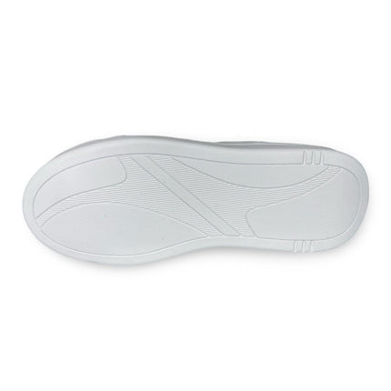 Tenis blanco plata casual con pines dama zizu´s M4474
