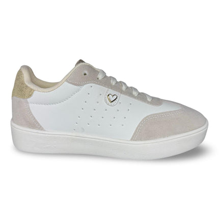 Tenis latte oro pin corazón dama zizu´s M4440